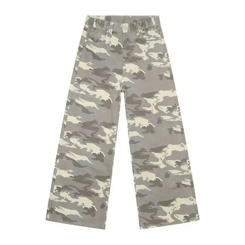 light camo baggy denim