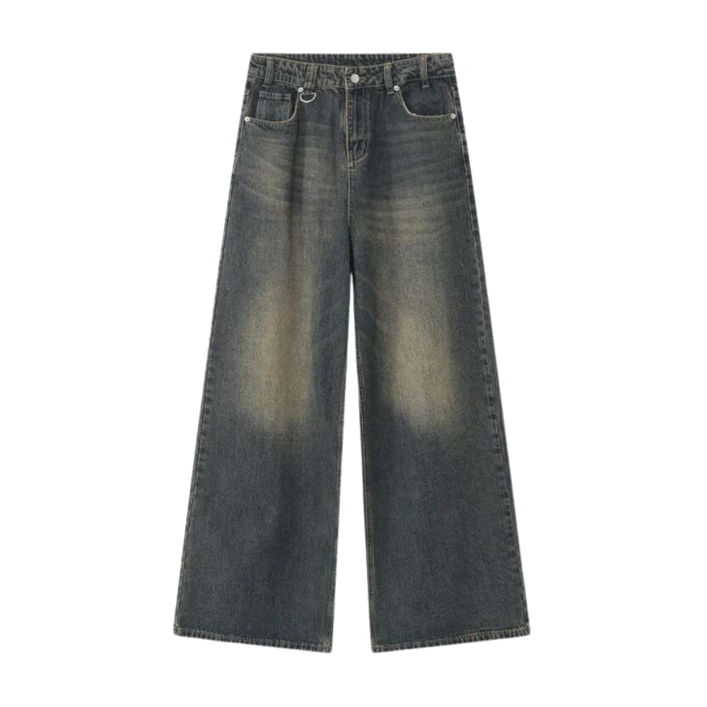 navy desert baggy denim