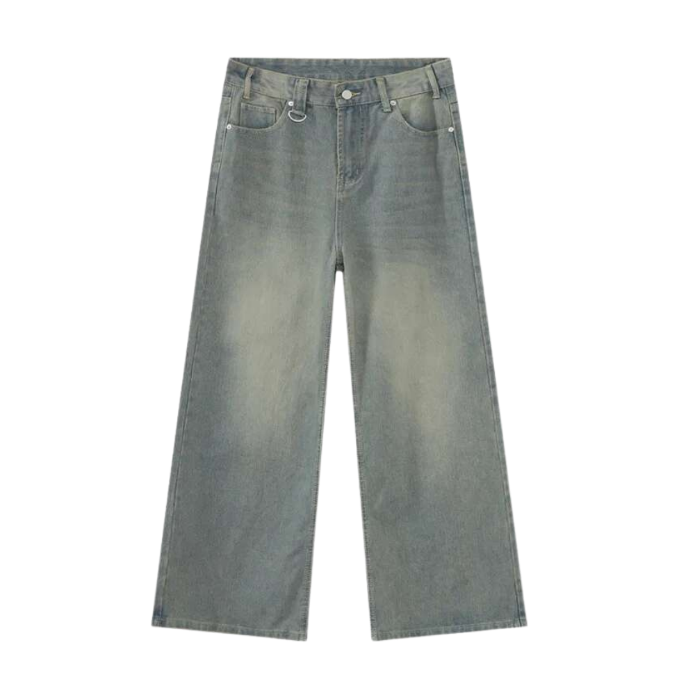 grey baggy denim